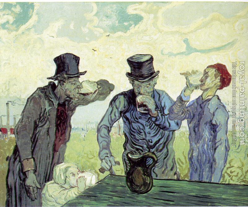 Vincent Van Gogh : Men Drinking(afterDaumier)